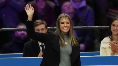 Kai Trump casually mentioned that her upcoming vlog may feature her and Barron playing another soccer match together. (AP) Kai Trump casually mentioned that her upcoming vlog may feature her and Barron playing another soccer match together. (AP)