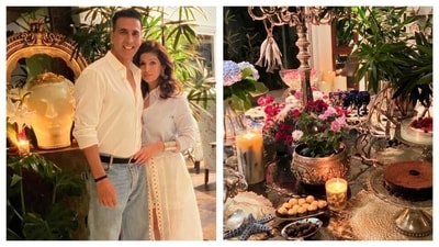Twinkle Khanna spoke about the 'perks of owning your own candle company' in a new post; she also posed with Akshay Kumar in a new picture. (Instagram/ Twinkle Khanna) Twinkle Khanna spoke about the 'perks of owning your own candle company' in a new post; she also posed with Akshay Kumar in a new picture. (Instagram/ Twinkle Khanna)