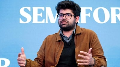 Aravind Srinivas, CEO of Perplexity, made a passionate pitch for developing more AI training models in India. (AFP) Aravind Srinivas, CEO of Perplexity, made a passionate pitch for developing more AI training models in India. (AFP)
