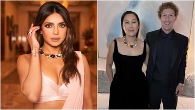Priscilla Chan wore Priyanka Chopra's necklace to Trump’s inauguration and netizens were quick to spot it (Instagram) Priscilla Chan wore Priyanka Chopra's necklace to Trump’s inauguration and netizens were quick to spot it (Instagram)