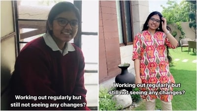Ridhi Sharma wrote that even when we workout regularly, sometimes we may not see results. (Instagram/getfitwithrid) Ridhi Sharma wrote that even when we workout regularly, sometimes we may not see results. (Instagram/getfitwithrid)