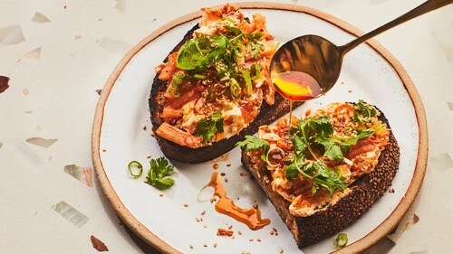 Kimchi cheese toast Kimchi cheese toast