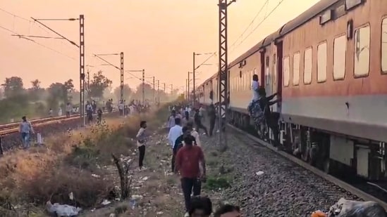 Jalgaon Accident LIVE: People at the site following the death of several passengers after they stepped down due to a rumour of fire and were run over by another train passing on the adjacent tracks, in North Maharashtra's Jalgaon district, Wednesday, Jan. 22, 2025. Jalgaon Accident LIVE: People at the site following the death of several passengers after they stepped down due to a rumour of fire and were run over by another train passing on the adjacent tracks, in North Maharashtra's Jalgaon district, Wednesday, Jan. 22, 2025.