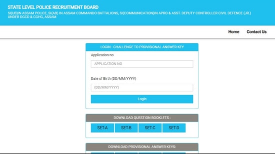Assam Police SI Answer Key Live Updates: SLPRB releases provisional key Assam Police SI Answer Key Live Updates: SLPRB releases provisional key
