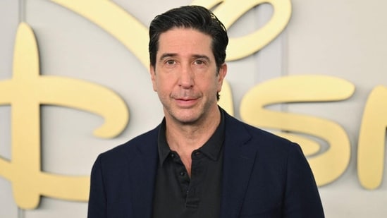 David Schwimmer was spotted leaving a posh restaurant in Beverly Hills with a 29-year-old medical student