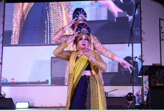 Patruni Sastry aka Sas during a drag performance that brought up issues of housing discrimination against minorities. (Courtesy Rainbow Literature Festival) Patruni Sastry aka Sas during a drag performance that brought up issues of housing discrimination against minorities. (Courtesy Rainbow Literature Festival)