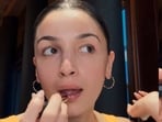 Alia Bhatt flaunts her personalised lipstick in GRWM video Alia Bhatt flaunts her personalised lipstick in GRWM video