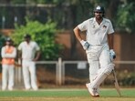 Mumbai batter Rohit Sharma during the first day of the Ranji Trophy cricket match between Mumbai and Jammu and Kashmir, in Mumbai, Thursday Mumbai batter Rohit Sharma during the first day of the Ranji Trophy cricket match between Mumbai and Jammu and Kashmir, in Mumbai, Thursday