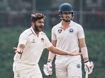 Mumbai's Shardul Thakur makes a successful appeal for the wicket of Jammu and Kashmir's Abdul Samad during the first day of a Ranji trophy test cricket match between Mumbai and Jammu and Kashmir Mumbai's Shardul Thakur makes a successful appeal for the wicket of Jammu and Kashmir's Abdul Samad during the first day of a Ranji trophy test cricket match between Mumbai and Jammu and Kashmir