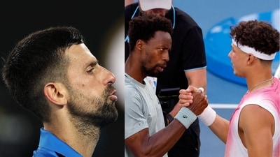 Ben Shelton used an example from his match against Gael Monfils to support Novak Djokovic. Ben Shelton used an example from his match against Gael Monfils to support Novak Djokovic.