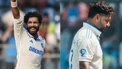 Ravindra Jadeja took five wickets and Rishabh Pant could only score one run in the Delhi vs Saurashtra Ranji Trophy match first innings. Ravindra Jadeja took five wickets and Rishabh Pant could only score one run in the Delhi vs Saurashtra Ranji Trophy match first innings.