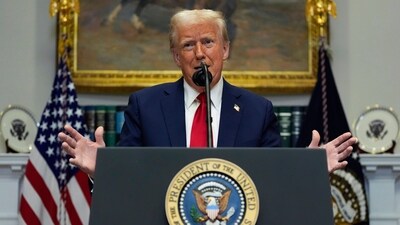 US President Donald Trump said that his tariff decision was aimed at curbing the flow of fentanyl drug from China. (AP) US President Donald Trump said that his tariff decision was aimed at curbing the flow of fentanyl drug from China. (AP)