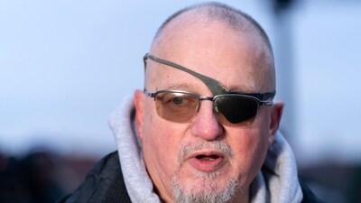 Oath Keepers founder Stewart Rhodes, a supporter of President Donald Trump and convicted on charges relating to the January 6 riot at the US Capitol talks to reporters outside the DC Central Detention Facility, after being released from a Maryland jail, in Washington, (AP) Oath Keepers founder Stewart Rhodes, a supporter of President Donald Trump and convicted on charges relating to the January 6 riot at the US Capitol talks to reporters outside the DC Central Detention Facility, after being released from a Maryland jail, in Washington, (AP)