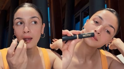 Alia Bhatt flaunts her personalised lipstick in GRWM video Alia Bhatt flaunts her personalised lipstick in GRWM video