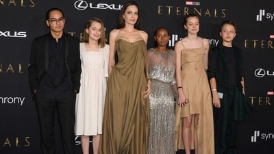 Angelina Jolie faces financial pressure from legal battles with Brad Pitt and encourages her six children to earn their own income. (AFP) Angelina Jolie faces financial pressure from legal battles with Brad Pitt and encourages her six children to earn their own income. (AFP)