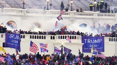 Rioters appear at the US Capitol on January 6, 2021, in Washington. (AP file) Rioters appear at the US Capitol on January 6, 2021, in Washington. (AP file)