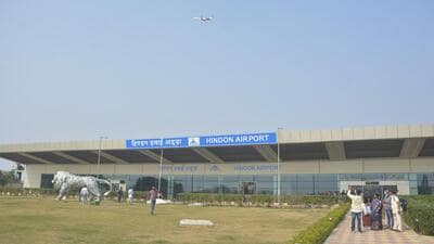 Hindon airport. (Sakib Ali/HT Photo)