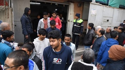 Students leave exam centers after completing JEE Mains exam shift 1 at an examination centre in Patna. (Santosh Kumar) Students leave exam centers after completing JEE Mains exam shift 1 at an examination centre in Patna. (Santosh Kumar)