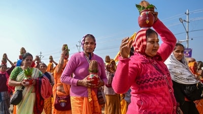 The ongoing Maha Kumbh has reached a milestone of over 10 crore pilgrims taking a dip at Triveni Sangam, the confluence of the Ganga, Yamuna, and Saraswati rivers. (PTI) The ongoing Maha Kumbh has reached a milestone of over 10 crore pilgrims taking a dip at Triveni Sangam, the confluence of the Ganga, Yamuna, and Saraswati rivers. (PTI)