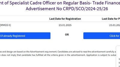 SBI SCO Recruitment 2025: The application window to apply for 150 Trade Finance Officer posts will close at sbi.co.in. The direct link to apply is given here. SBI SCO Recruitment 2025: The application window to apply for 150 Trade Finance Officer posts will close at sbi.co.in. The direct link to apply is given here.