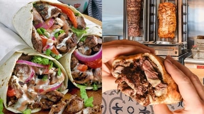The juicy, delectable Shawarma all the way from Lebanon, with a desi twist to suit your Indian palette (Photos: Foxy Folksy, Mediterranean Grill) The juicy, delectable Shawarma all the way from Lebanon, with a desi twist to suit your Indian palette (Photos: Foxy Folksy, Mediterranean Grill)