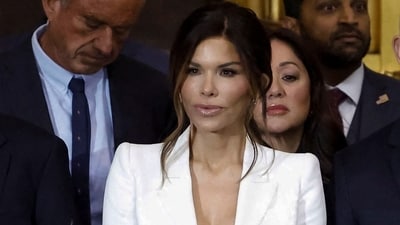 Lauren Sanchez attends Donald Trump’s inauguration as the next President of the United States in the rotunda of the United States Capitol in Washington, DC. (REUTERS)