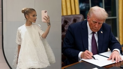 Ariana Grande and US President Donald Trump Ariana Grande and US President Donald Trump