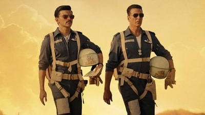 Veer Pahariya and Akshay Kumar in Sky Force Veer Pahariya and Akshay Kumar in Sky Force
