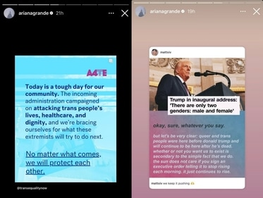 Ariana Grande speaks out on her Instagram stories Ariana Grande speaks out on her Instagram stories
