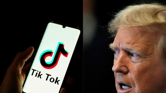 US President Donald Trump defended TikTok in an interview (AFP)