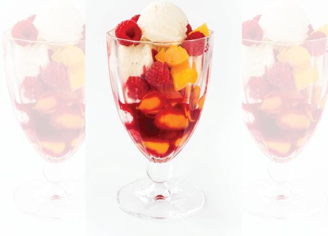 Peach Melba was created by the great chef, Auguste Escoffier, for singer Nellie Melba. (SHUTTERSTOCK) Peach Melba was created by the great chef, Auguste Escoffier, for singer Nellie Melba. (SHUTTERSTOCK)