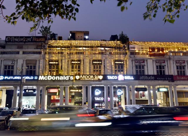 Connaught Place is booming once again. (HT ARCHIVES) Connaught Place is booming once again. (HT ARCHIVES)