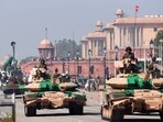 Rehearsals for the Republic Day Parade 2025 are underway at Kartavya Path in New Delhi. Rehearsals for the Republic Day Parade 2025 are underway at Kartavya Path in New Delhi.