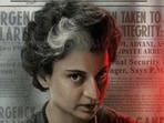 Actor-turned-politician Kangana Ranaut as former prime minister Indira Gandhi in the poster of her film, Emergency.