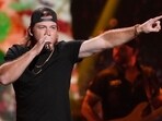 Morgan Wallen performs on the first night of the 2022 iHeartRadio Music Festival, on Sept. 23, 2022, in Las Vegas. 