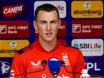 Chennai: England's Harry Brook addresses a press conference ahead of the second T20 cricket match between India and England