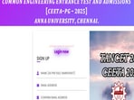 TANCET, CEETA PG 2025 registration begins at tancet.annauniv.edu, direct link