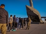 White House Press Secretary Karoline Leavitt shared the photographs of the flight on X.