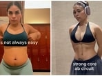 Fitness coach Dani managed to lose her belly fat with consistent workouts. Fitness coach Dani managed to lose her belly fat with consistent workouts.