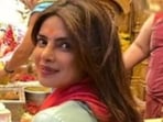 Priyanka Chopra shares glimpse of her early morning visit to temple in Hyderabad. Priyanka Chopra shares glimpse of her early morning visit to temple in Hyderabad.