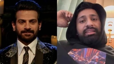 Rajat Dalal indirectly threatens Karan Veer Mehra. Rajat Dalal indirectly threatens Karan Veer Mehra.