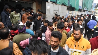 Candidates coming out after appeared in the JEE Mains exam at an examination centre at Patliputra in Patna. (Santosh Kumar ) Candidates coming out after appeared in the JEE Mains exam at an examination centre at Patliputra in Patna. (Santosh Kumar )