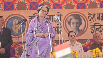 Kangana Ranaut plays Indira Gandhi in Emergency. (Twitter) Kangana Ranaut plays Indira Gandhi in Emergency. (Twitter)