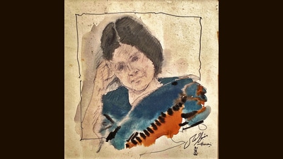 MF Husain’s portrait of Zehra Nigah (Courtesy Rakshanda Jalil) MF Husain’s portrait of Zehra Nigah (Courtesy Rakshanda Jalil)