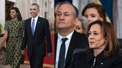 Reports claimed troubles in the marriage of the Obamas as well as that of Kamala Harris and Doug Emhoff. Reports claimed troubles in the marriage of the Obamas as well as that of Kamala Harris and Doug Emhoff.