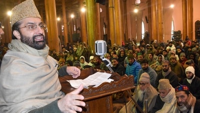 The religious leader of Kashmir, Mirwaiz Umar Farooq, will voice his concerns over the proposed legislation when he appears before the parliamentary panel on the Waqf Amendment Bill on Friday. (PTI) The religious leader of Kashmir, Mirwaiz Umar Farooq, will voice his concerns over the proposed legislation when he appears before the parliamentary panel on the Waqf Amendment Bill on Friday. (PTI)