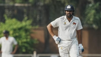 Rohit Sharma’s first outing for Mumbai in nearly a decade proved to be disappointing one (HT_PRINT) Rohit Sharma’s first outing for Mumbai in nearly a decade proved to be disappointing one (HT_PRINT)