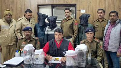 The three arrested accused on Friday. (HT Photo) The three arrested accused on Friday. (HT Photo)