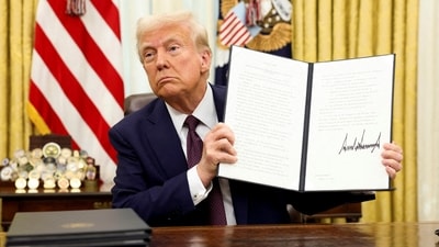 US President Donald Trump in the Oval Office of the White House, in Washington. (REUTERS)