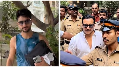 Ibrahim Ali Khan was spotted out and about the city days after Saif Ali Khan returned home after the stabbing incident. Ibrahim Ali Khan was spotted out and about the city days after Saif Ali Khan returned home after the stabbing incident.